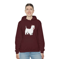 West Highland White Terrier Unisex Heavy Blend™ Hooded Sweatshirt, S - 5XL, Cotton/Polyester, FREE Shipping, Made in USA!!