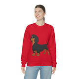 Dachshund Unisex Heavy Blend™ Crewneck Sweatshirt, S - 2XL, 14 Colors, Cotton/Polyester, Medium Fabric, FREE Shipping, Made in USA!!