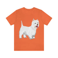 West Highland White Terrier Unisex Jersey Short Sleeve Tee, S - 3XL, Cotton, Light Fabric, FREE Shipping, Made in USA!!