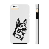 German Shepherd Case Mate Tough Phone Cases, Over 30 Sizes, Impact Resistant, Rubber Liner, FREE Shipping, Made in USA!!