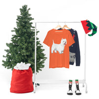 West Highland White Terrier Unisex Jersey Short Sleeve Tee, S - 3XL, Cotton, Light Fabric, FREE Shipping, Made in USA!!