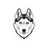 Siberian Husky Die-Cut Stickers, Water Resistant Vinyl, 5 Sizes, Matte Finish, Indoor/Outdoor, FREE Shipping, Made in USA!!