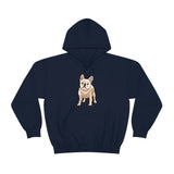 French Bulldog Unisex Heavy Blend Hooded Sweatshirt, S - 5XL, 12 Colors, FREE Shipping, Made in USA!!