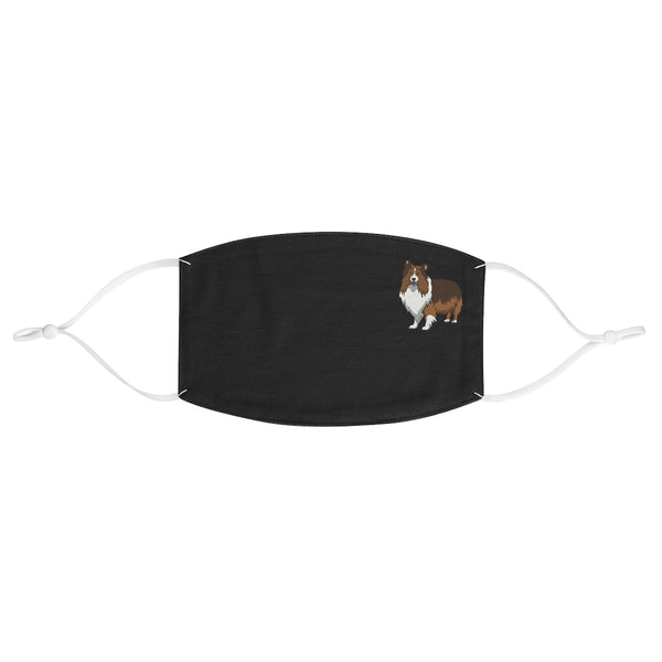 Shetland Sheepdog Fabric Face Mask