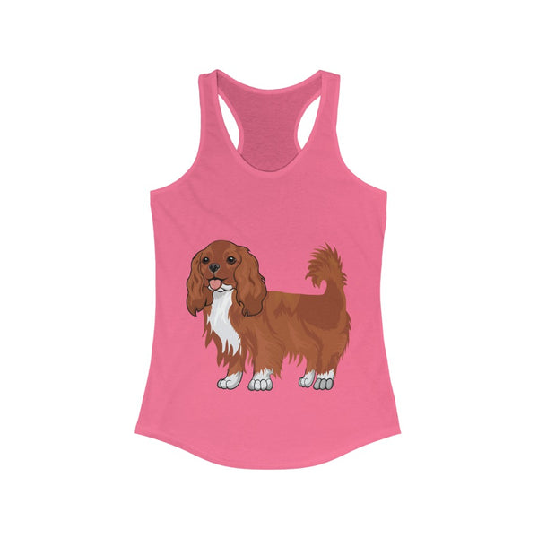 Ruby Cavalier King Charles Spaniel Women's Ideal Racerback Tank, XS - 2XL, 14 Colors, Cotton & Polyester, FREE Shipping, Made in USA!!