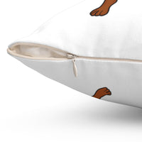 Rhodesian Ridgeback Spun Polyester Square Pillow, Double Sided Print, Polyester Cover and Pillow, FREE Shipping, Made in USA!!