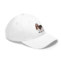 Basset Hound Unisex Twill Hat, Cotton Twill, Adjustable Velcro Closure, FREE Shipping, Made in USA!!