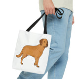 Chesapeake Bay Retriever Tote Bag, 3 Sizes, Polyester, Boxed Corners, Cotton Handles, Double Sided Print, FREE Shipping, Made in USA!!