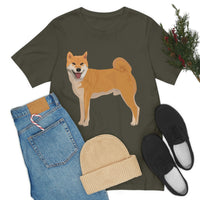 Shiba Inu Unisex Jersey Short Sleeve Tee, S - 3XL, 16 Colors, 100% Cotton, Light Fabric, FREE Shipping, Made in USA!!