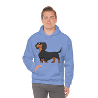 Dachshund Unisex Heavy Blend™ Hooded Sweatshirt, S - 5XL, 13 Colors, Cotton/Polyester, FREE Shipping, Made in USA!!
