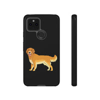 Golden Retriever Cell Phone Cases, Samsung, iPhone, Google, Impact Resistant, Dual Layer for Protection, FREE Shipping, Made in USA!!