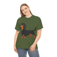 Dachshund Unisex Heavy Cotton Tee, S - 5XL, 12 Colors, Light Fabric, FREE Shipping, Made in USA!!