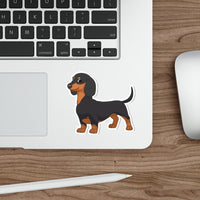 Dachshund Die-Cut Stickers, Water Resistant Vinyl, 5 Sizes, Matte Finish, Indoor/Outdoor, FREE Shipping, Made in USA!!