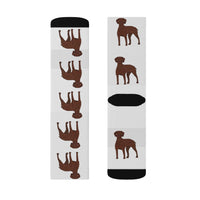 Vizsla Sublimation Socks, Polyester & Spandex, 3 Different Sizes, q