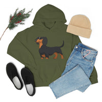 Dachshund Unisex Heavy Blend™ Hooded Sweatshirt, S - 5XL, 13 Colors, Cotton/Polyester, FREE Shipping, Made in USA!!