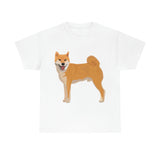 Shiba Inu Unisex Heavy Cotton Tee, Cotton, Medium Fabric, S - 5XL, 12 Colors, FREE Shipping, Made in USA!!