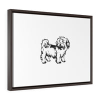 Shih Tzu Horizontal Framed Premium Gallery Wrap Canvas