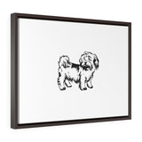 Shih Tzu Horizontal Framed Premium Gallery Wrap Canvas