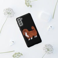 Ruby Cavalier King Charles Spaniel Tough Cases, Matte/Glossy, Outer Shell, 2 Layer Case For Protection, Over 30 Cases!!