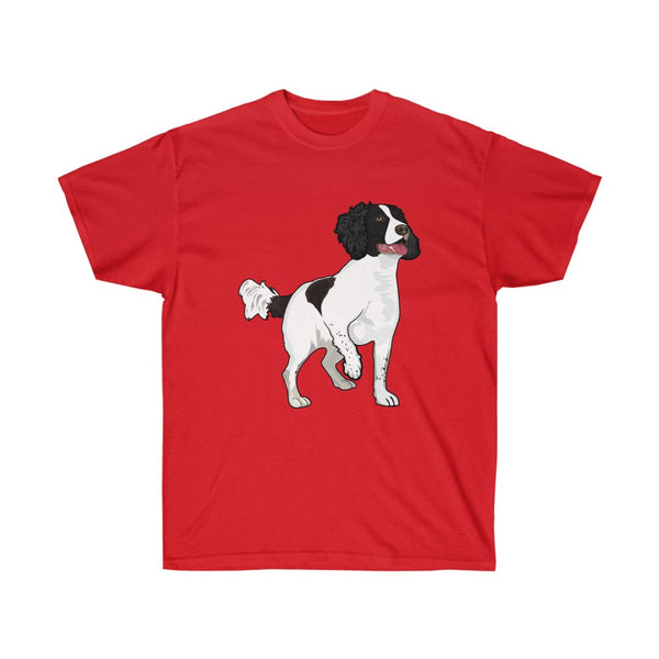 English Springer Spaniel Unisex Ultra Cotton Tee, S - 5XL, 11 Colors, 100% Cotton, Made in the USA!!