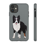 Border Collie Tough Cell Phone Cases, iPhone, Samsung, 2 Layer Case, Impact Resistant, Photographic Print Quality, FREE Shipping, Made in the USA!!