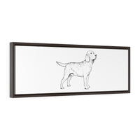 Labrador Retriever Horizontal Framed Premium Gallery Wrap Canvas