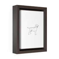 Labrador Retriever Vertical Framed Premium Gallery Wrap Canvas