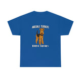 Airedale Terrier Unisex Heavy Cotton Tee, S - 5XL, 14 Colors, Light Fabric, FREE Shipping, Made in USA!!