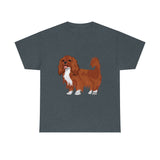 Ruby Cavalier King Charles Spaniel Unisex Heavy Cotton Tee, 12 Colors, S - 5XL, 100% Cotton, FREE Shipping, Made in USA!!