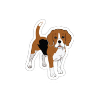 Beagle Die-Cut Stickers, Water Resistant Vinyl, 5 Sizes, Matte Finish, Indoory/Outdoor, FREE Shipping, Made in USA!!