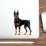 Doberman Pinscher Die-Cut Stickers, Water Resistant Vinyl, 5 Sizes, Matte Finish, Indoor/Outdoor, FREE Shipping, Made in USA!!