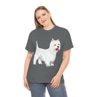 West Highland White Terrier Unisex Heavy Cotton Tee, S - 5XL, Cotton, FREE Shipping, Made in USA!!