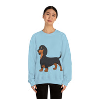 Dachshund Unisex Heavy Blend™ Crewneck Sweatshirt, S - 2XL, 14 Colors, Cotton/Polyester, Medium Fabric, FREE Shipping, Made in USA!!
