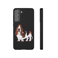 Basset Hound Tough Cases, 33 Sizes, Google, Samsung, iPhone, Matte or Glossy, Impact Resistant, Dual Layer Case, FREE Shipping, Made in USA!!