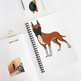 Great Dane Spiral Notebook - Ruled Line