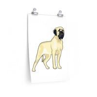 Mastiff Premium Matte vertical posters, 7 Sizes, Can Add Text, Personalization, Matte Finish, Made in the USA!!