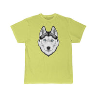 Siberian Husky Men's Short Sleeve Tee, S - 5XL, 11 Colors, Light Fabric, Soft Cotton, FREE Shipping, Made in USA!!