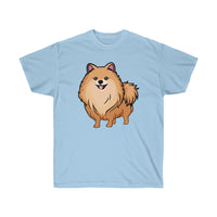 Pomeranian Unisex Ultra Cotton Tee, Made in USA