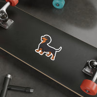 Dachshund Die-Cut Stickers, Water Resistant Vinyl, 5 Sizes, Matte Finish, Indoor/Outdoor, FREE Shipping, Made in USA!!