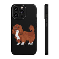 Ruby Cavalier King Charles Spaniel Tough Cases, Matte/Glossy, Outer Shell, 2 Layer Case For Protection, Over 30 Cases!!