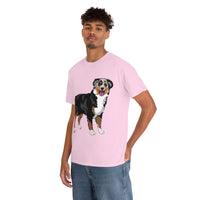 Australian Shepherd Unisex Heavy Cotton Tee, S-5XL, 12 Colors, 100% Cotton, Light Fabric, FREE Shipping, Made in USA!!
