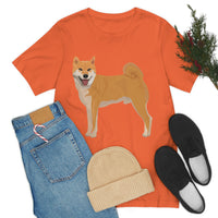 Shiba Inu Unisex Jersey Short Sleeve Tee, S - 3XL, 16 Colors, 100% Cotton, Light Fabric, FREE Shipping, Made in USA!!