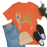 Shiba Inu Unisex Jersey Short Sleeve Tee, S - 3XL, 16 Colors, 100% Cotton, Light Fabric, FREE Shipping, Made in USA!!