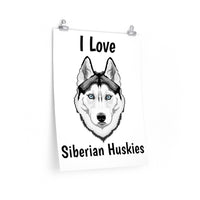 Siberian Husky Premium Matte vertical posters