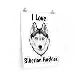 Siberian Husky Premium Matte vertical posters