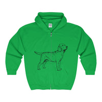 Labrador Retriever Hoodies, Unisex Heavy Blend™ Full Zip Hooded Sweatshirt