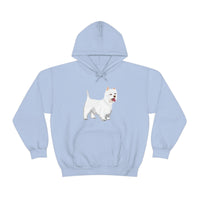 West Highland White Terrier Unisex Heavy Blend™ Hooded Sweatshirt, S - 5XL, Cotton/Polyester, FREE Shipping, Made in USA!!