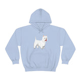 West Highland White Terrier Unisex Heavy Blend™ Hooded Sweatshirt, S - 5XL, Cotton/Polyester, FREE Shipping, Made in USA!!