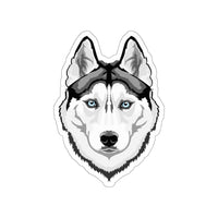 Siberian Husky Die-Cut Stickers, Water Resistant Vinyl, 5 Sizes, Matte Finish, Indoor/Outdoor, FREE Shipping, Made in USA!!