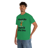 Pinch Me And I'll Bite You Airedale Terrier Unisex Heavy Cotton Tee, S - 5XL, 3 Colors, Medium Fabric, FREE Shipping, Made in USA!!